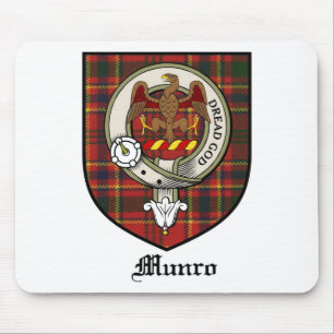 Munro Clan-Wappen-AbzeichenTartan Mousepad