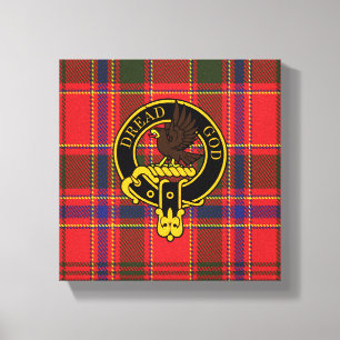 Munro Scottish Wappen und Tartan Canvas print Leinwanddruck