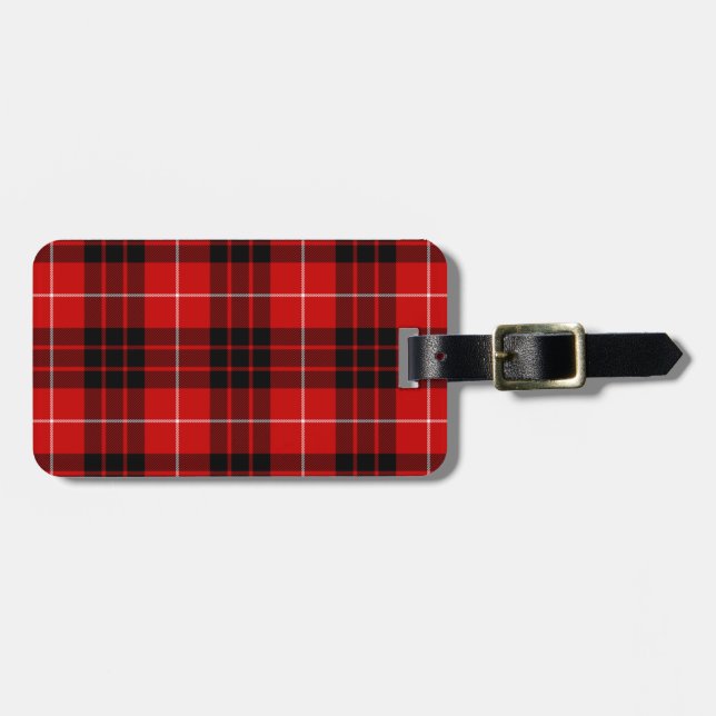 Munro Tartan kariert Gepäckanhänger (Vorderseite horizontal)