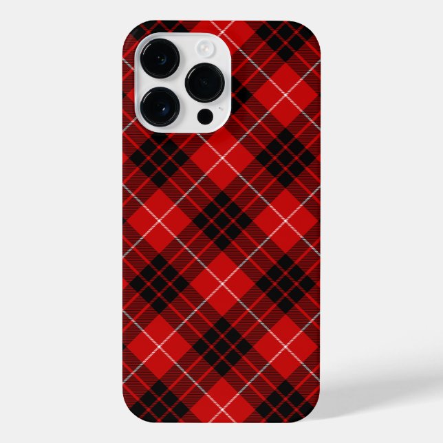 Munro Tartan kariert iPhone Hülle (Rückseite)