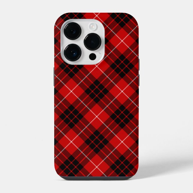 Munro Tartan kariert iPhone Hülle (Rückseite)