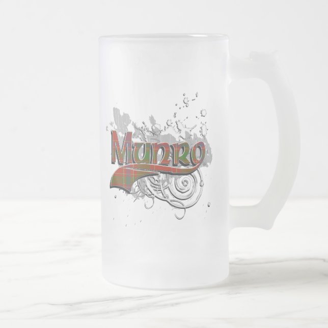 Munro Tartan-Schmutz Mattglas Bierglas (Rechts)