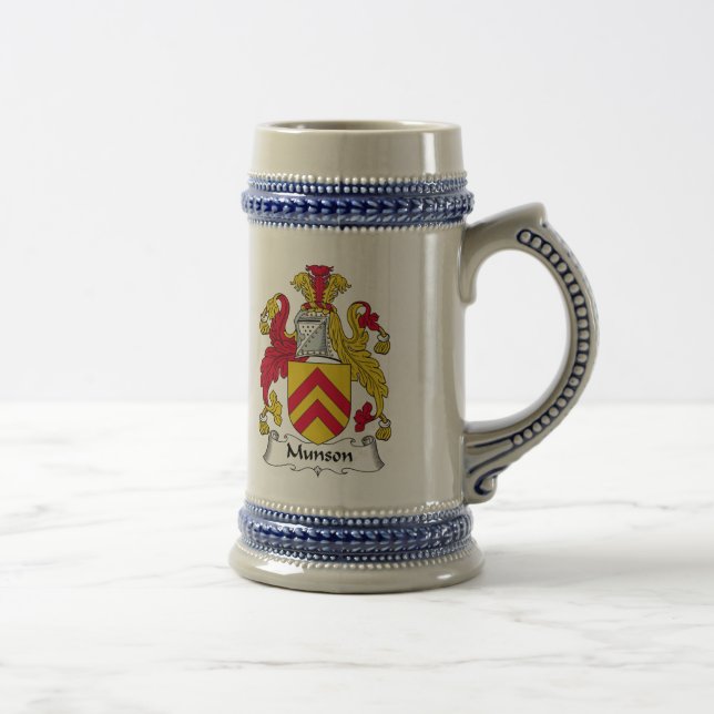 Munson Familienwappen Bierglas (Rechts)