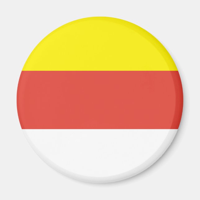 Münster, deutsche Flagge Magnet (Vorne)