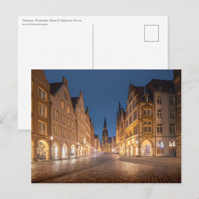Münster Postkarte (Vorne/Hinten)