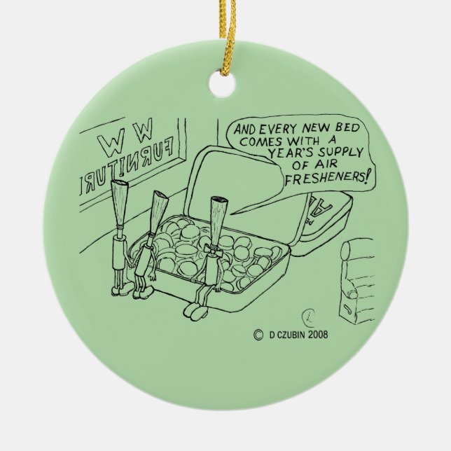 Münzbett Keramik Ornament (Vorne)