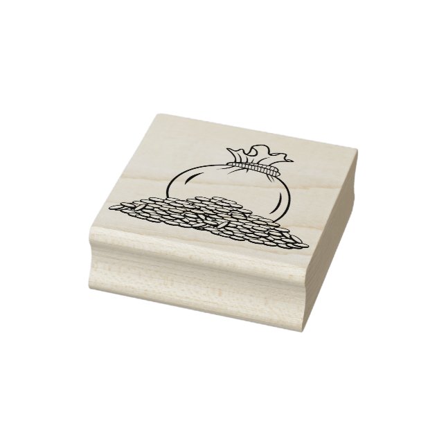 Münzbeutel Art Briefmarke Gummistempel (Stempel)