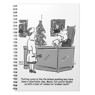 Münzen in der Weihnachtszeit - Recht Notizblock