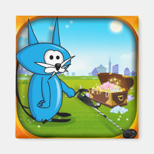 Münzen-Katzen-Reichtums-Metalldetektor Magnet! Magnet