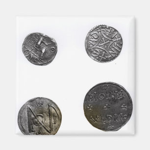 Münzen von Cunobelinus oder Cymbeline, König von M Magnet