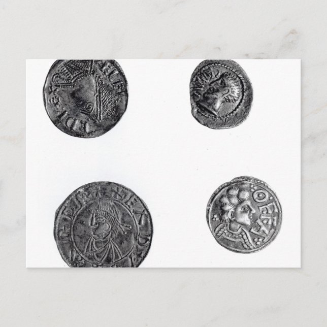 Münzen von Cunobelinus oder Cymbeline Postkarte (Vorderseite)