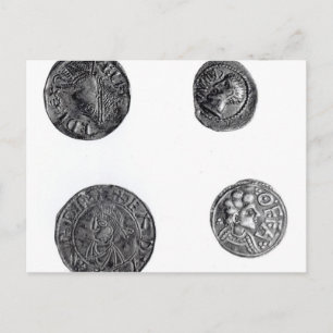 Münzen von Cunobelinus oder Cymbeline Postkarte