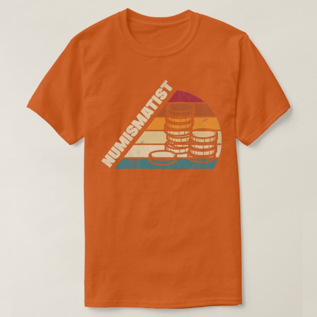 Münzensammler Numismatiker T-Shirt (Design vorne)