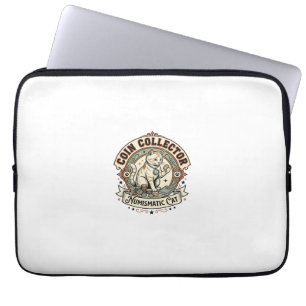 Münzensammler Numismatische Katze Münzensammler Nu Laptopschutzhülle