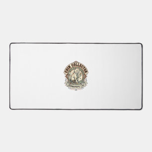 Münzensammler Numismatische Katze Münzensammler Nu Schreibtischunterlage