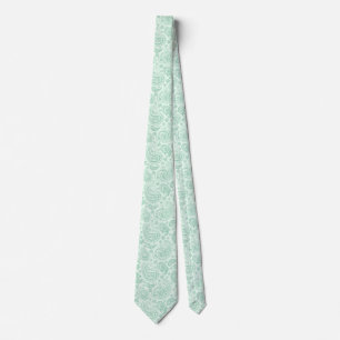 Münzgrüne Töne Vintage Paisley Muster 2 Krawatte