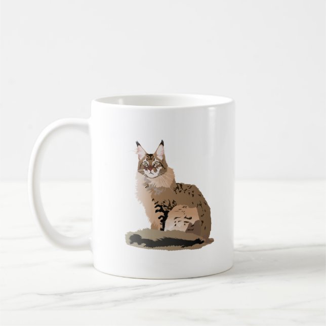 Münzkatze Kaffeetasse (Links)