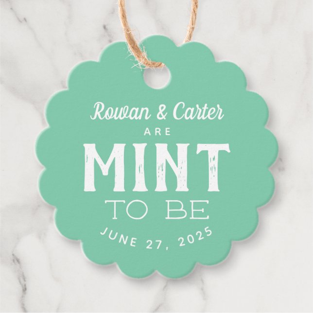 Münzprägeanstalt zur Gastgeschenk Hochzeit Geschenkanhänger (Vorderseite)