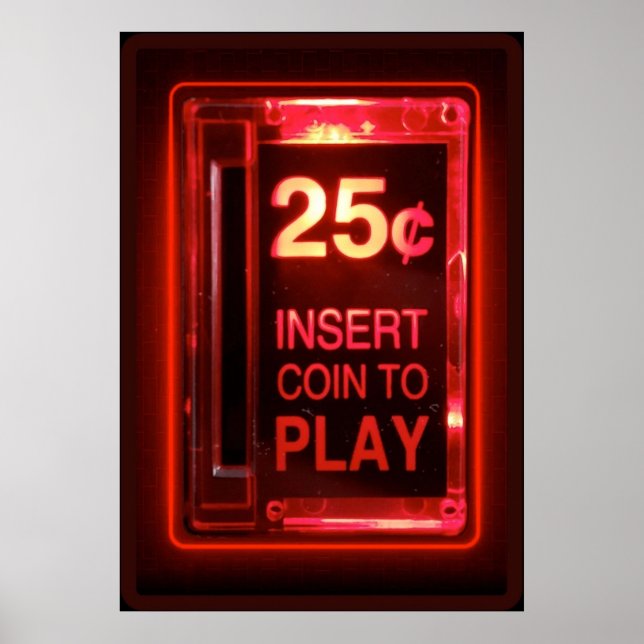 Münzrücklaufbahn einsetzen poster (Vorne)