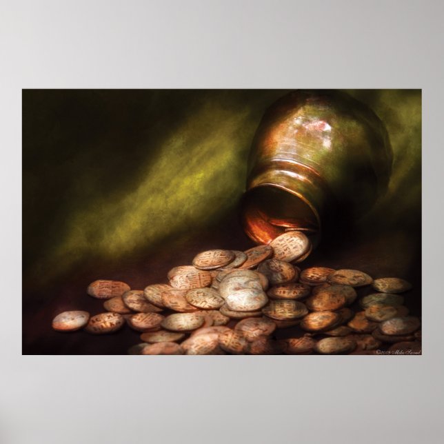 Münzsammeln - Hobby - Schatzsuche Poster (Vorne)