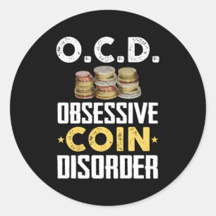 Münzsammler Runder Aufkleber