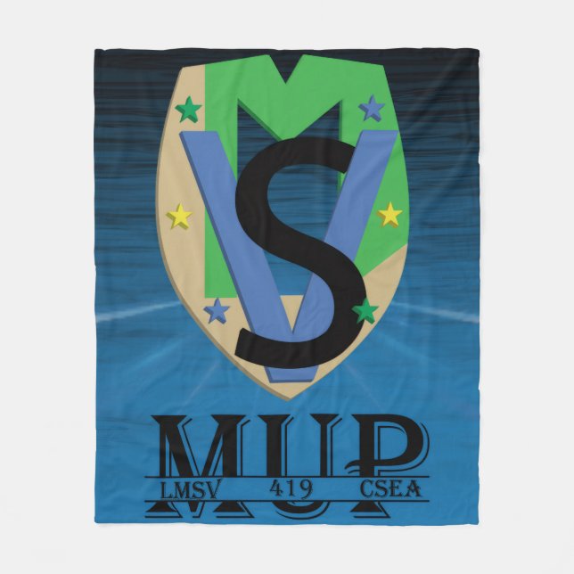 Mup Line Logo-Decke Fleecedecke (Vorderseite)