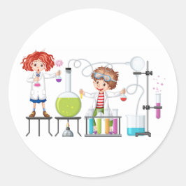 Muppet Science Magic Runder Aufkleber