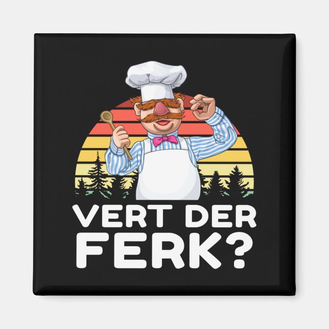Muppet Show Swedish Chef Expletive New Funny Stic  Magnet (Vorne)