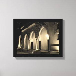 Murabba Palace Arches bei Nacht Leinwanddruck