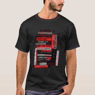Murakami Book Stack Fanatic (Color) Angepasst T-Shirt