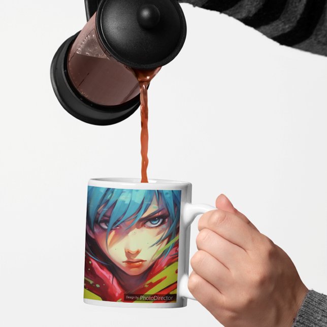 Mural 2 Anime Kaffeetasse (Mural 2 Anime 2 Coffee Mug)