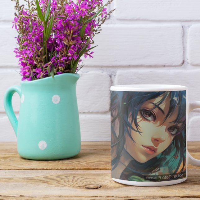 Mural 2 Anime Kaffeetasse (Mural 2 Anime 3 Coffee Mug)