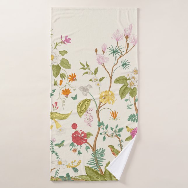 Mural. Bloom. Blühende Bäume. Vintage Bluterkranku Badehandtuch (Badehandtuch)