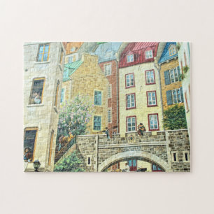 Mural & Fresko in der Unterstadt von Quebec. Puzzle