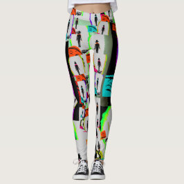 Mural Graffiti der 80er Jahre Leggings