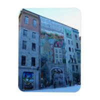 Mural in Old Quebec City, Quebec, Kanada