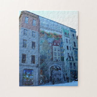 Mural in Old Quebec City, Quebec, Kanada Puzzle