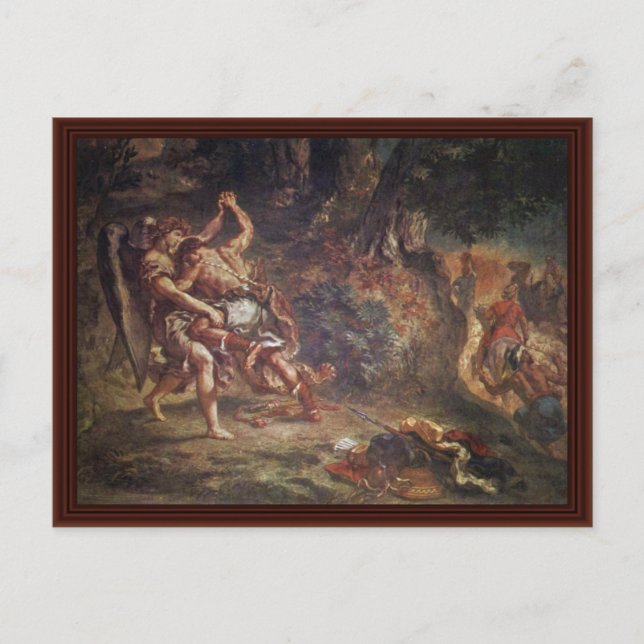 Muralien für Saint-Sulpice Kapelle in Paris Postkarte (Vorderseite)