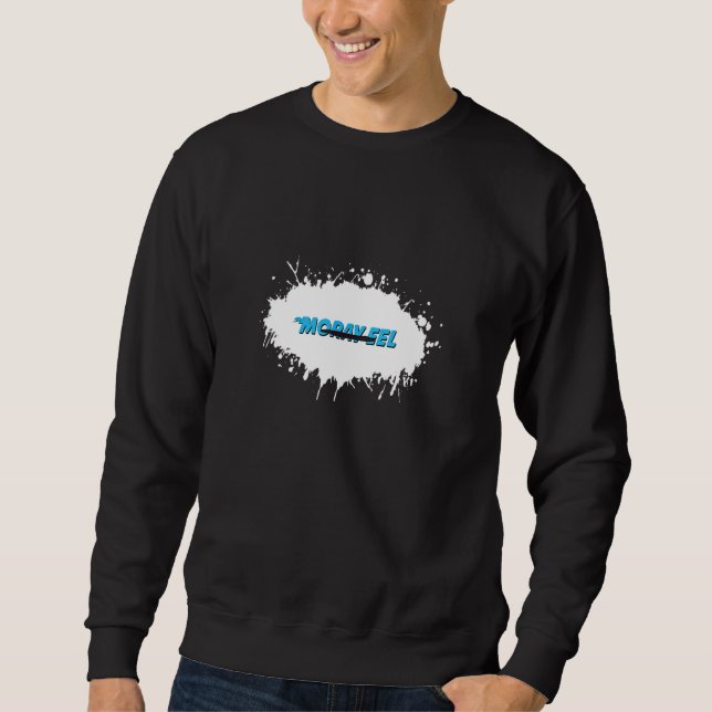 Muränen-Aal Tier Spaß Spritzer Sweatshirt (Vorderseite)