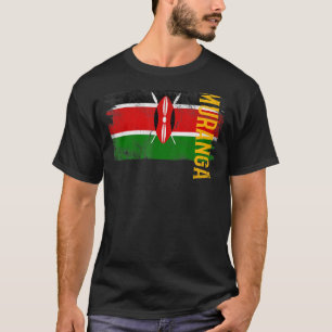 Muranga Kenya Flagge für Kenianer Männer Frauen Ki T-Shirt