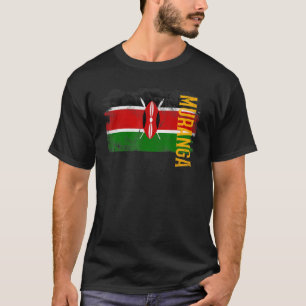 Muranga Kenya Flagge für Kenianer Männer Frauen Ki T-Shirt
