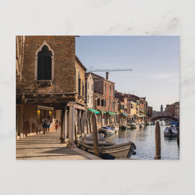 Murano Canals Postkarte (Vorderseite)