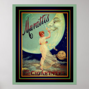 Murattis High Class Cigarettes Ad 16 x 20 Poster