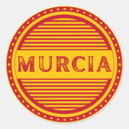 Murcia City Pride Emblem – Spanische Identität Runder Aufkleber