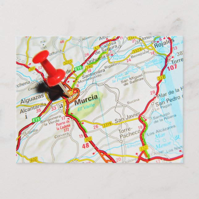 Murcia, Spanien Postkarte (Vorderseite)