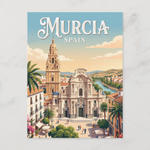 Murcia, Spanien Postkarte