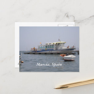 Murcia, Spanien Schiff auf dem Wasser Postkarte