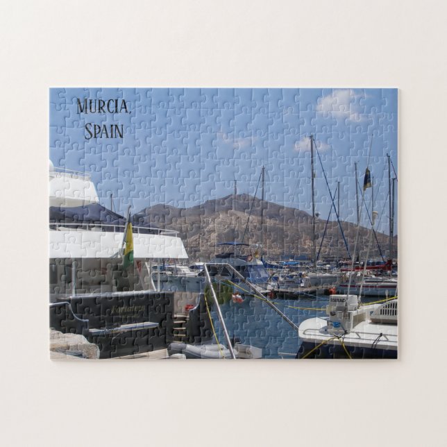 Murcia Spanien Schiffe auf dem Wasser Puzzle (Horizontal)