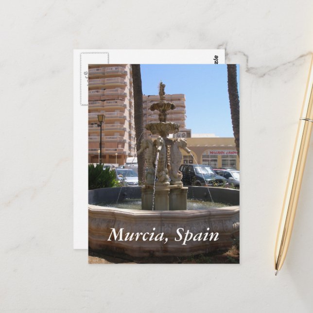 Murcia, Spanien Seepferd Postkarte (Vorderseite/Rückseite Beispiel)