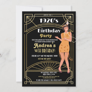 Murder Mystery Birthday Dinner Party Deko der 20er Einladung